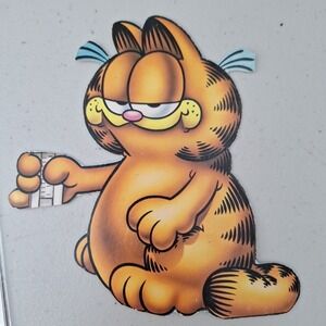 Garfield Die Cutout Paper 6" and Wrist Tattoo Hearts 7" Set